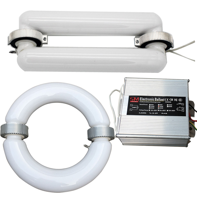 低频无极灯镇流器环形矩形灯管高频电源100W120W150W200W照明配件