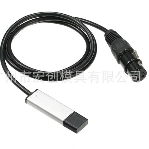 DMX512控制线uDMX舞台灯光烟机配置线Q-light Freestyler适配器线