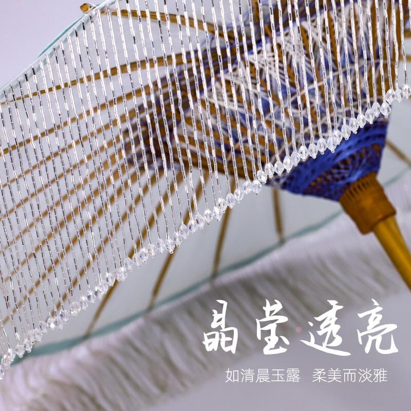 毕六福油纸伞古风小清新实用防雨防晒男女无味汉服纯手工流苏寒酥