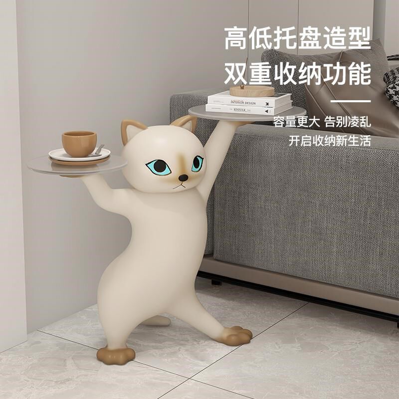 妖娆猫落地摆件客厅大型家居装饰品新家乔迁新居礼品搬家开业礼物