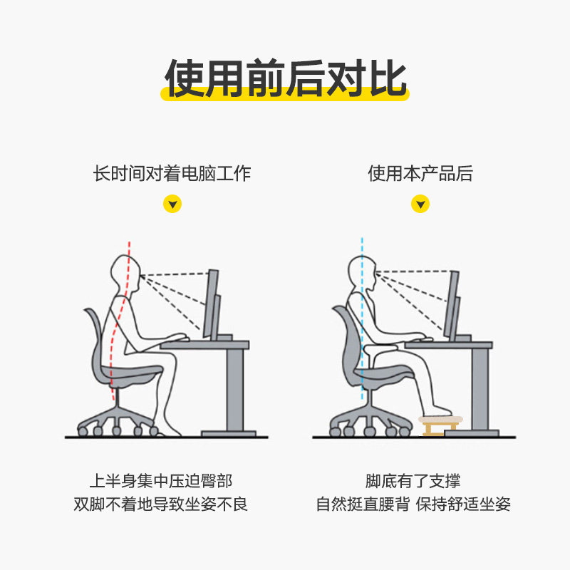 脚踩凳防翘二郎腿神器飘窗台阶凳垫高底板脚踏凳办公室午睡搁脚凳
