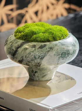商业酒店售楼处茶馆大堂端景条案茶桌艺术展示摆件装饰品组合设计