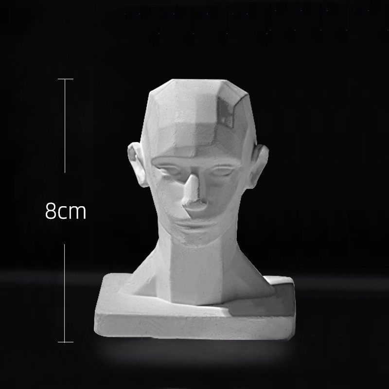 柏盛绘多维体雕塑3D头部模型教具人物头像体头素描分面切面石膏像