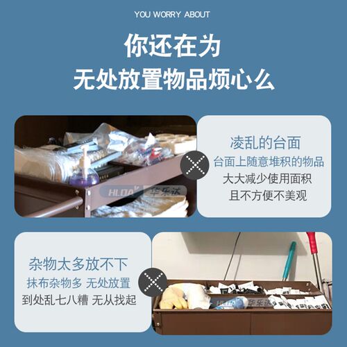 酒店客房工作车抹布袋五色挂袋清洁车布草车工具区分毛巾收纳分类