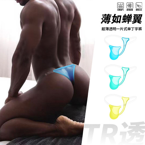 2件装TR超薄透明隐形男士单丁裤