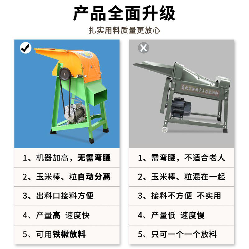 电动玉米脱粒机家用小型全自动粉碎机大型剥玉米器手动打玉米机器