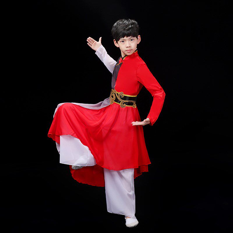 新款少年志演出服中国好少年舞蹈服男女儿童群舞书简舞扇子舞服装
