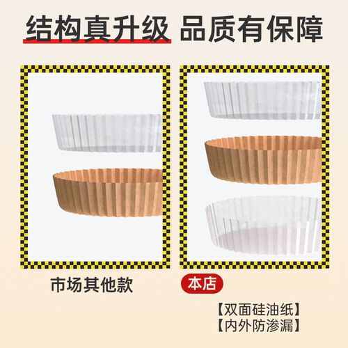 空气炸锅专用纸盘圆形家用硅吸油纸垫托厨房食物烧烤箱烘焙工具