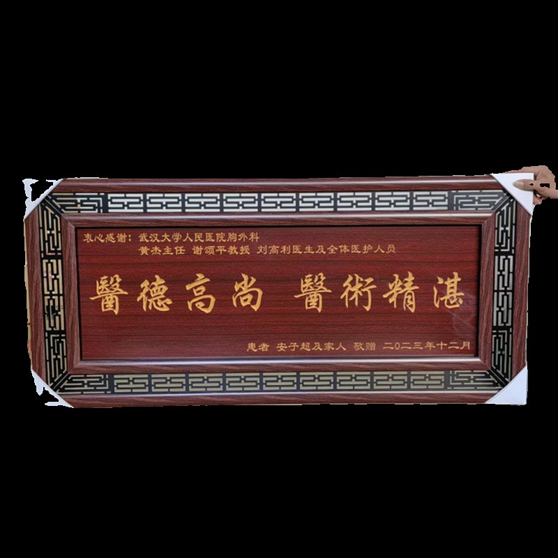 牌匾定制定做赠送感谢医生装饰仿古中式木雕刻字口腔诊所开业镂
