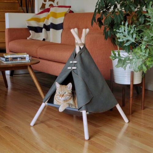 喵川铺子猫窝安全感封闭款猫帐篷夏天四季通用可拆洗猫床树洞