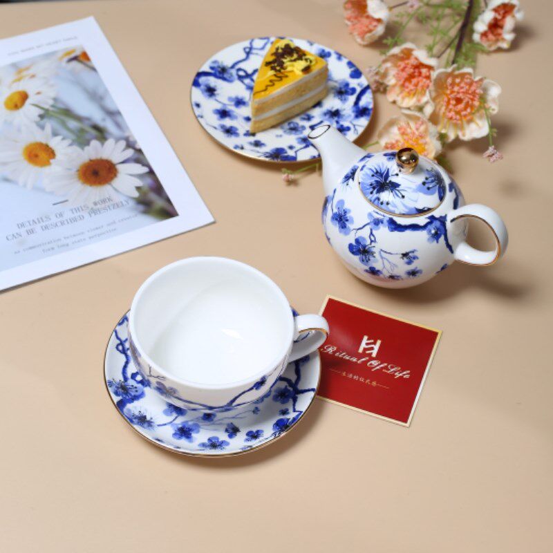 羽墨子母壶咖啡杯子高档下午茶壶伴手礼套装生日结婚礼盒礼物