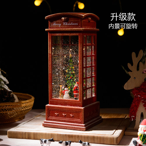 圣诞节音乐盒八音盒水晶球飘雪花送女生小女孩公主女儿童生日礼物