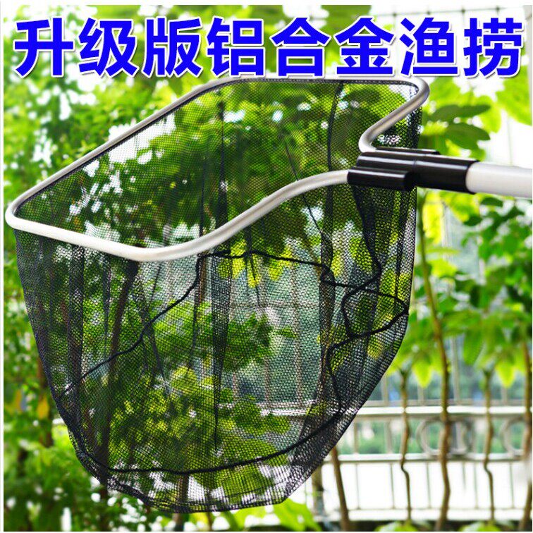 新款泳池鱼池树叶打捞网锦鲤鱼网捞网捞加长垃圾鱼捞方形伸缩渔网