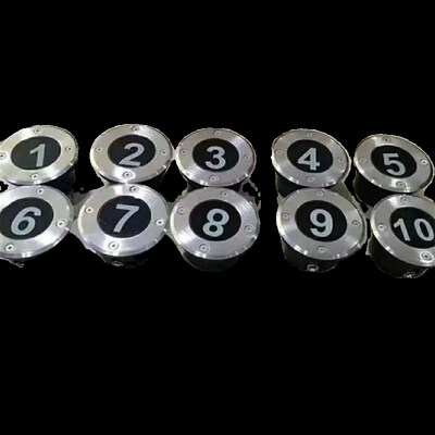 数字指示LED排位灯 剧院台阶踏步嵌入式号码地埋灯影院座位排号灯