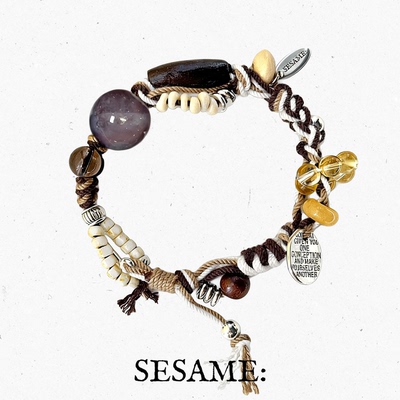飒米SESAME手工编织藏式手链女生