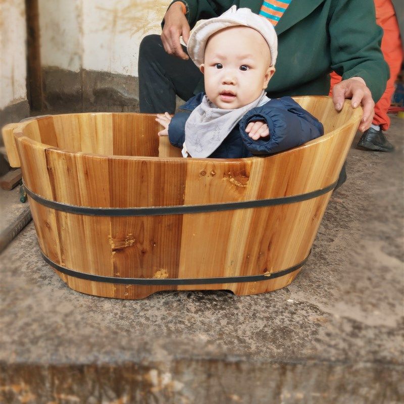 特价特价包邮婴儿沐浴桶宝宝木桶儿童浴缸小孩洗澡无盖是中式送礼