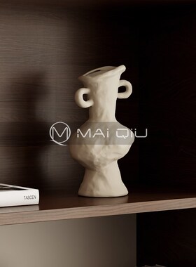 高级感中古实木家具软装饰品摆件组合电视柜酒柜高档侘寂风艺术品