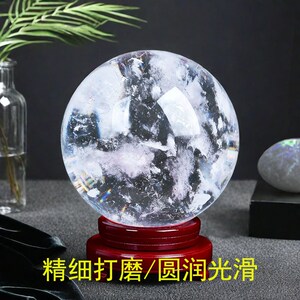 优质白水晶球摆件家居装饰品乔迁开业礼品水晶石熔炼打磨江苏东海