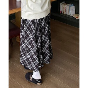 小草宽松定制a字半身裙梨型身材遮胯大码女装胖mm冬季高级感裙子