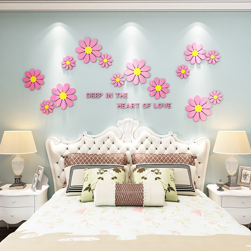 电视背景墙面装饰品贴纸画自粘卧室房间改造床头布置客餐厅沙发