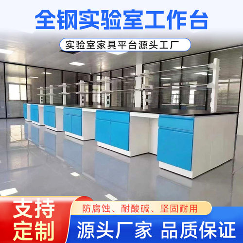 全钢实验台边台中央台操作台学校实验室实验桌实验台医院试验台