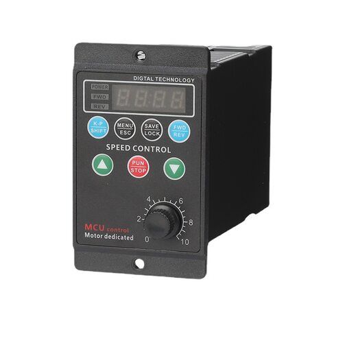 AC220小型简易三相电机矢量变频精密调速电子控制器T13-750W-12-H