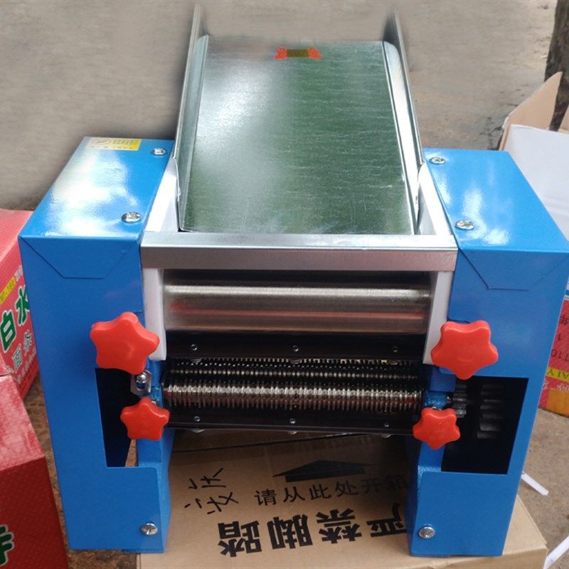 面馆用白水寺有不锈钢铜线大电机 小型商用电动压面条机200型揉面
