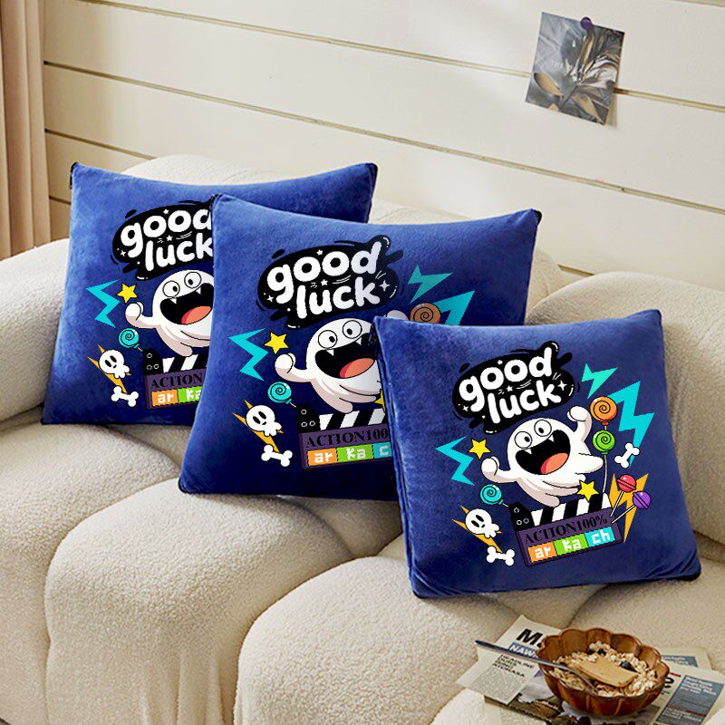 两用加绒抱枕被子办公室折叠午睡枕头毯子二合一沙发汽车靠枕定制