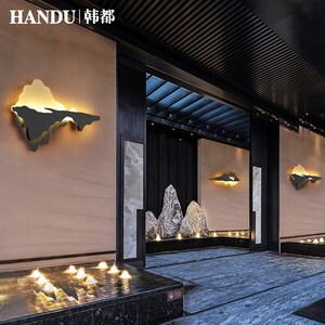新中式户外壁灯庭院灯别墅大门壁灯外墙灯室外壁灯玄关灯院墙壁灯