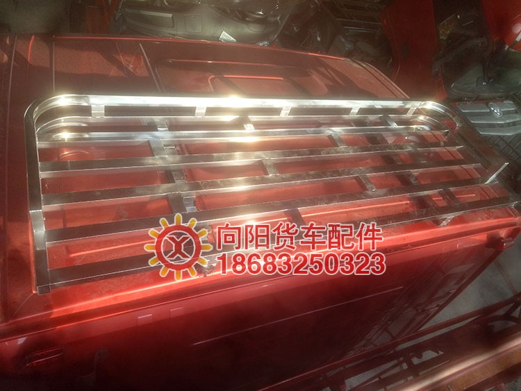 重汽HOWO豪沃T7H自卸车高栏货车不锈钢防踩站人篷布行李架车顶架