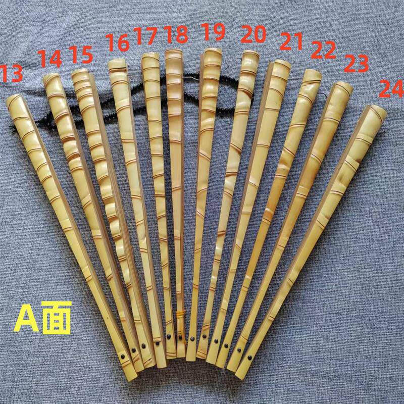 罗汉竹节宣纸折扇95寸18方佛肚竹文玩扇苏工扇骨白扇面扇子复古风
