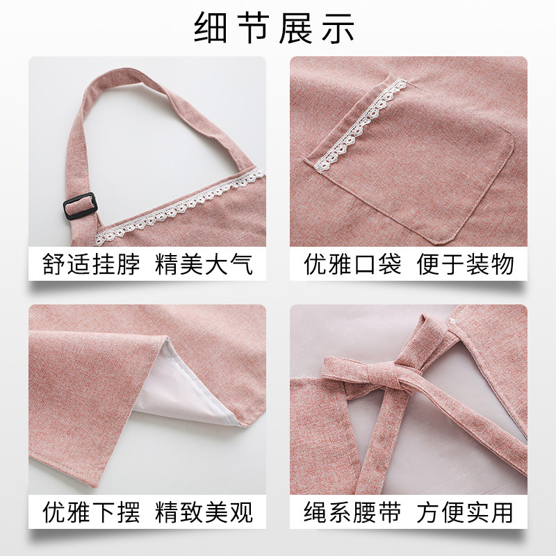围裙袖套家用厨房手套套装防水防油女可爱北欧风男时尚烘焙三件套