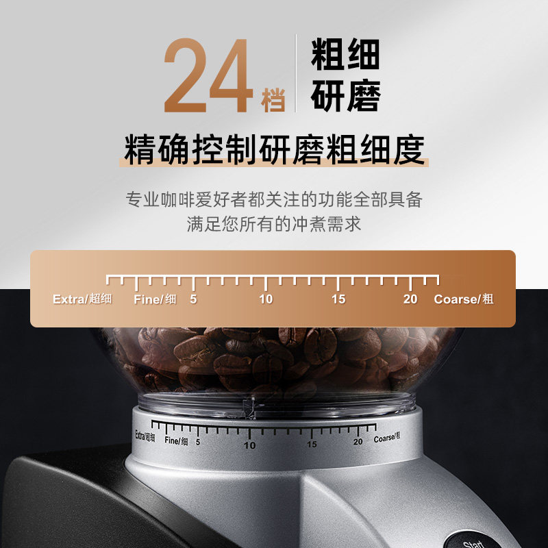 Solis/索利斯1661电动咖啡豆研磨机家用小型 意式咖啡专用磨豆机