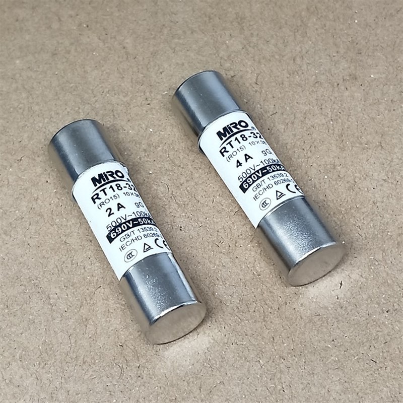 茗熔RT18-32(RO15)熔断器 500V 690V 0.5A 1A 2A 3A 4A 10X38mm图片