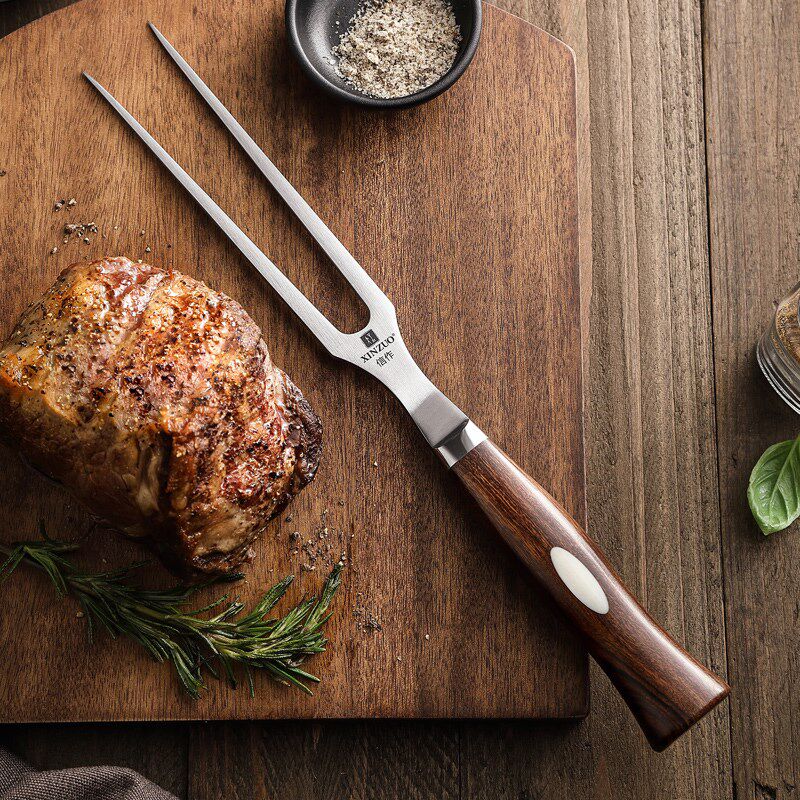信作不锈钢大肉叉厨房烤肉叉家用大号肉叉子烤羊肉叉烧烤叉捞肉叉