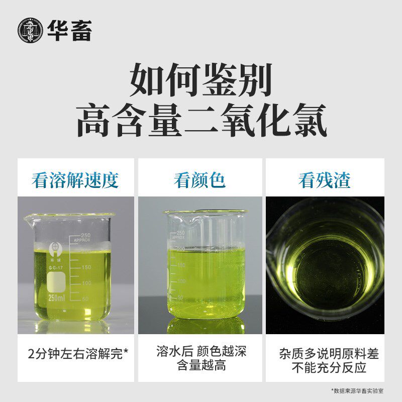 2桶装 华畜二氧化氯泡腾片水产养殖虾鱼塘专用净水鱼药杀菌消毒剂