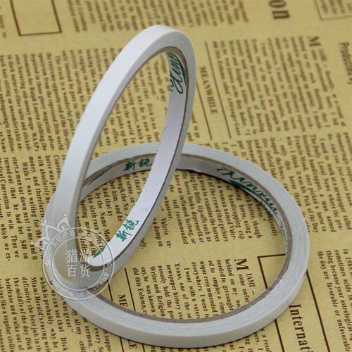 10卷办公文具 0.6/1.2/2.4厘米 双面胶带泡沫胶带贴细胶带纸 学生