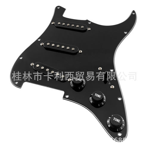 电吉他ST线路总成套装SSS铝镍钴磁铁拾音器5档方形开关护板电位器