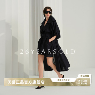 26YEARS OLD气质风衣女收腰都市轻量感气质通勤高腰外套裤子套装