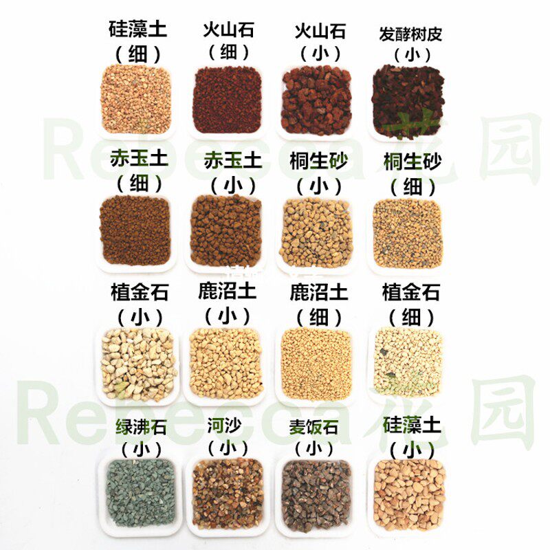 赤玉土鹿沼土多肉自配土植金石桐生砂日向石火山石沸石泥炭粒包邮