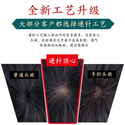 假发女中老年妈妈真发波波头中长直发轻薄款斜刘海修脸化疗假发套