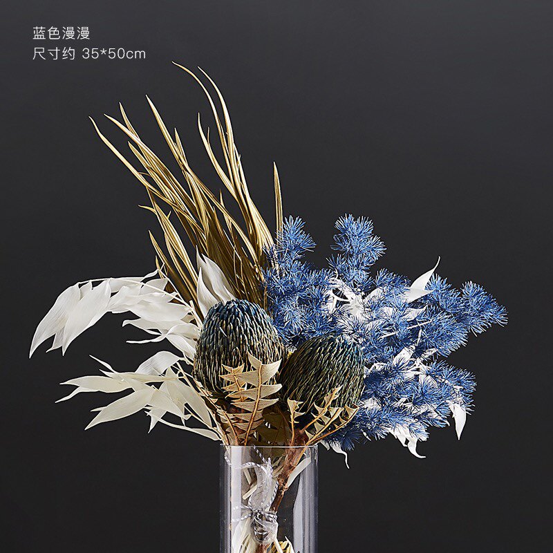侘寂风花艺组合客厅装饰花束客厅摆设天然干花高端真花风干天然
