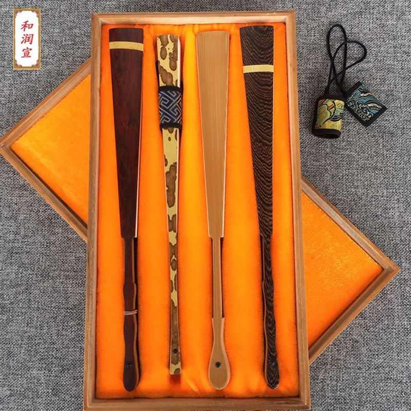 4 6 12把装 95/10寸香樟木礼品包装盒宣纸折扇收纳防虫蛀收藏扇盒