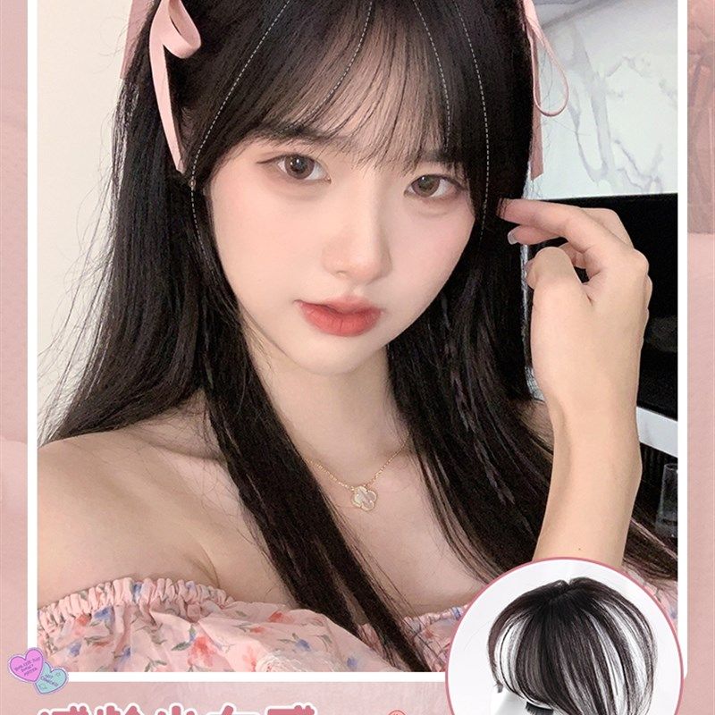 漫真假发片女头顶补发蓬松增发量全真人发一片式高颅顶神器垫发片