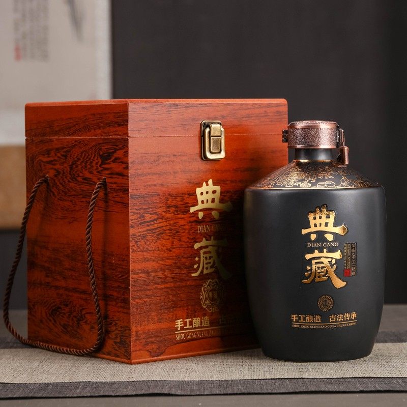 景德镇陶瓷空酒瓶3斤装密封白酒坛子三斤家用酒壶泡酒容器礼盒装