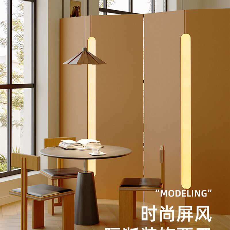 陈翔屏风办公室隔断假墙房间隔断客人餐厅隔断酒店可移动发光挡板