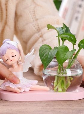 网红芭蕾贝拉女孩幸福感治愈小物件办公室桌面工位摆件家居装饰品