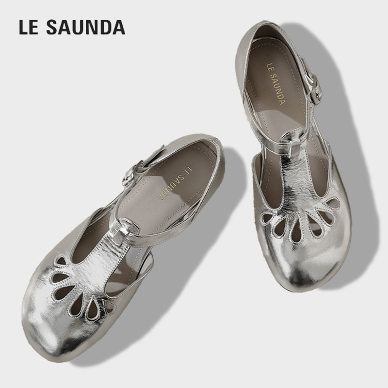LESAUNDA/莱尔斯丹法式镂空单鞋
