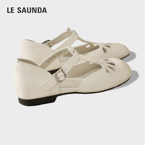 LESAUNDA/莱尔斯丹法式镂空单鞋