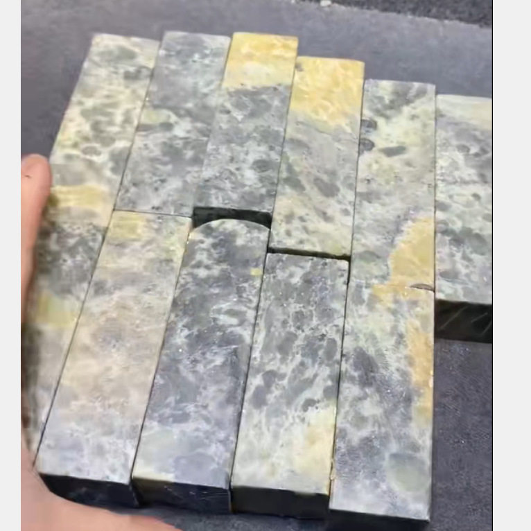 青田石封门皮蛋绿印章练习章一组11方3*3*10CM左右全软好刻寿山石
